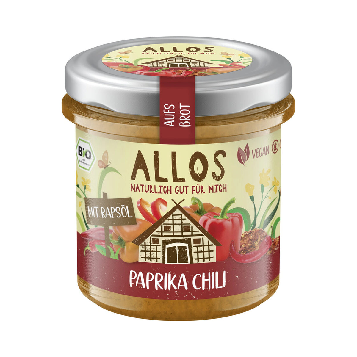 알로스 유기농 채소 스프레드 파프리카 · Chili 스프레드 140 g
