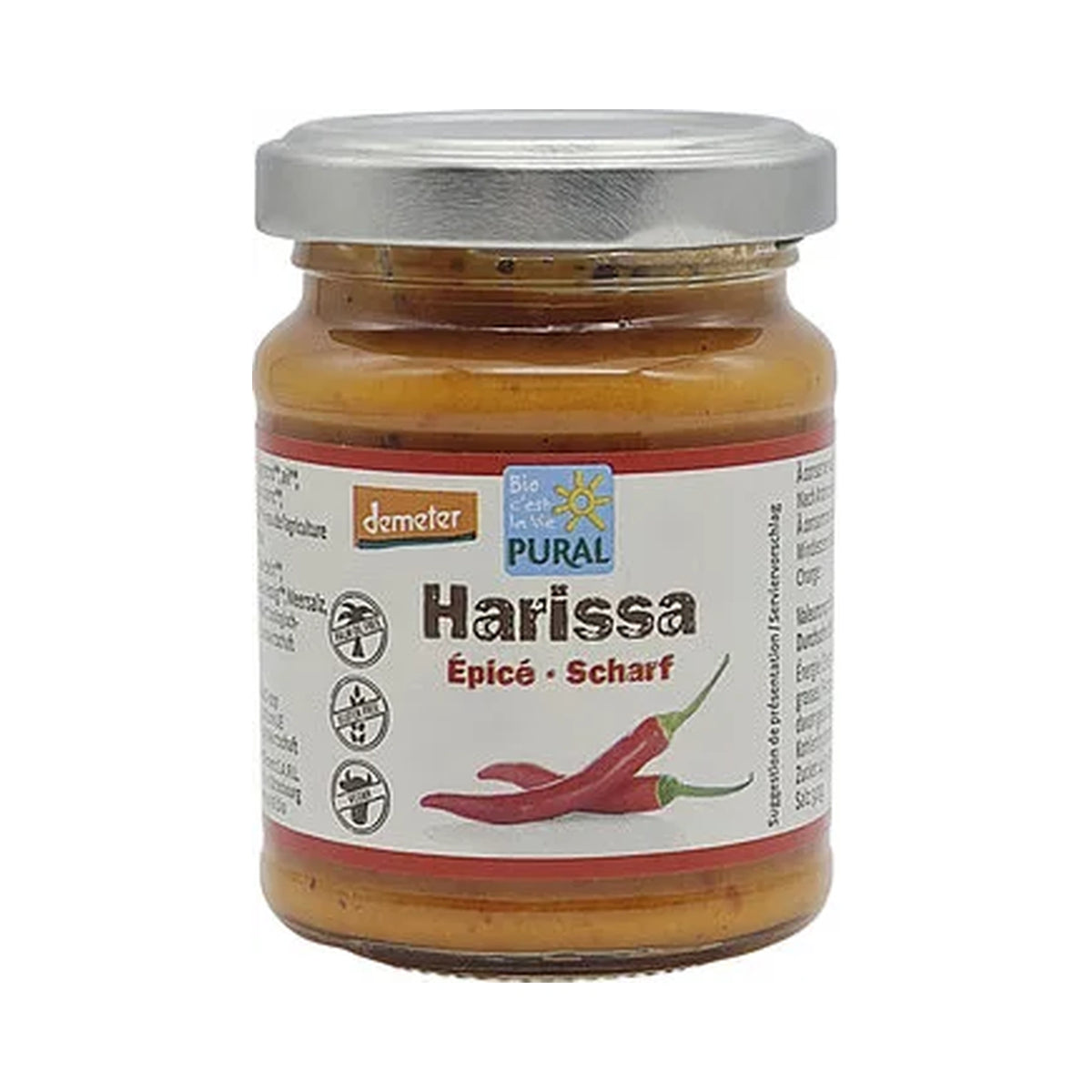 푸랄 데메터 하리사 매콤한 양념 페이스트 125 g