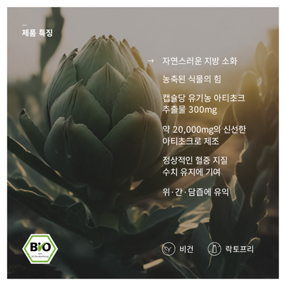 바카나산 유기농 아티초크 100캡슐