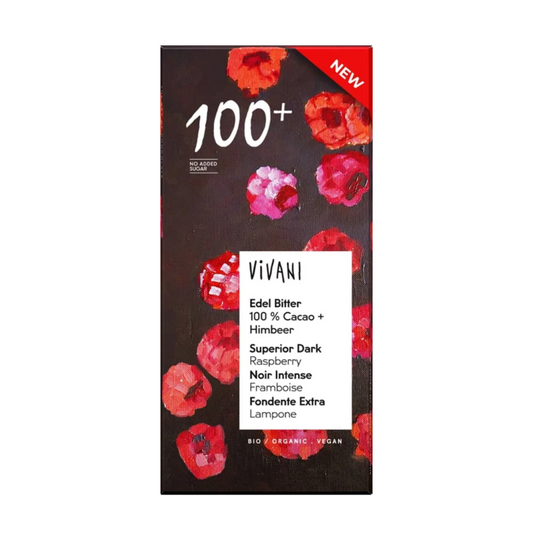 비바니 유기농 카카오 100% 라즈베리 다크 초콜릿 80g