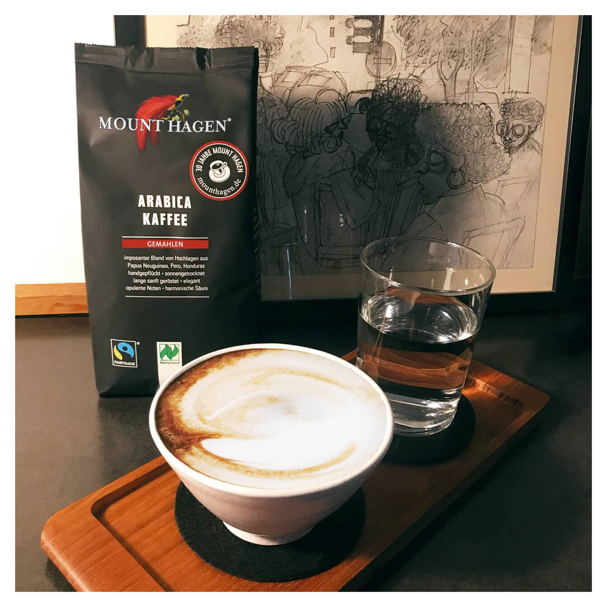 마운트하겐 유기농 아라비카 분말 커피 500g