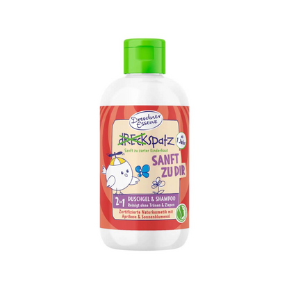 드레크슈파츠 어린이 샴푸&샤워젤 살구 Sanft zu dir 250ml