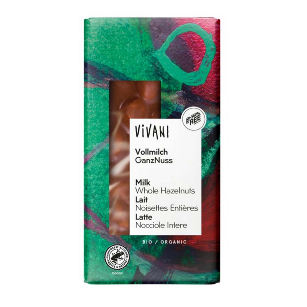 비바니 유기농 통헤이즐넛 밀크 초콜릿 100g