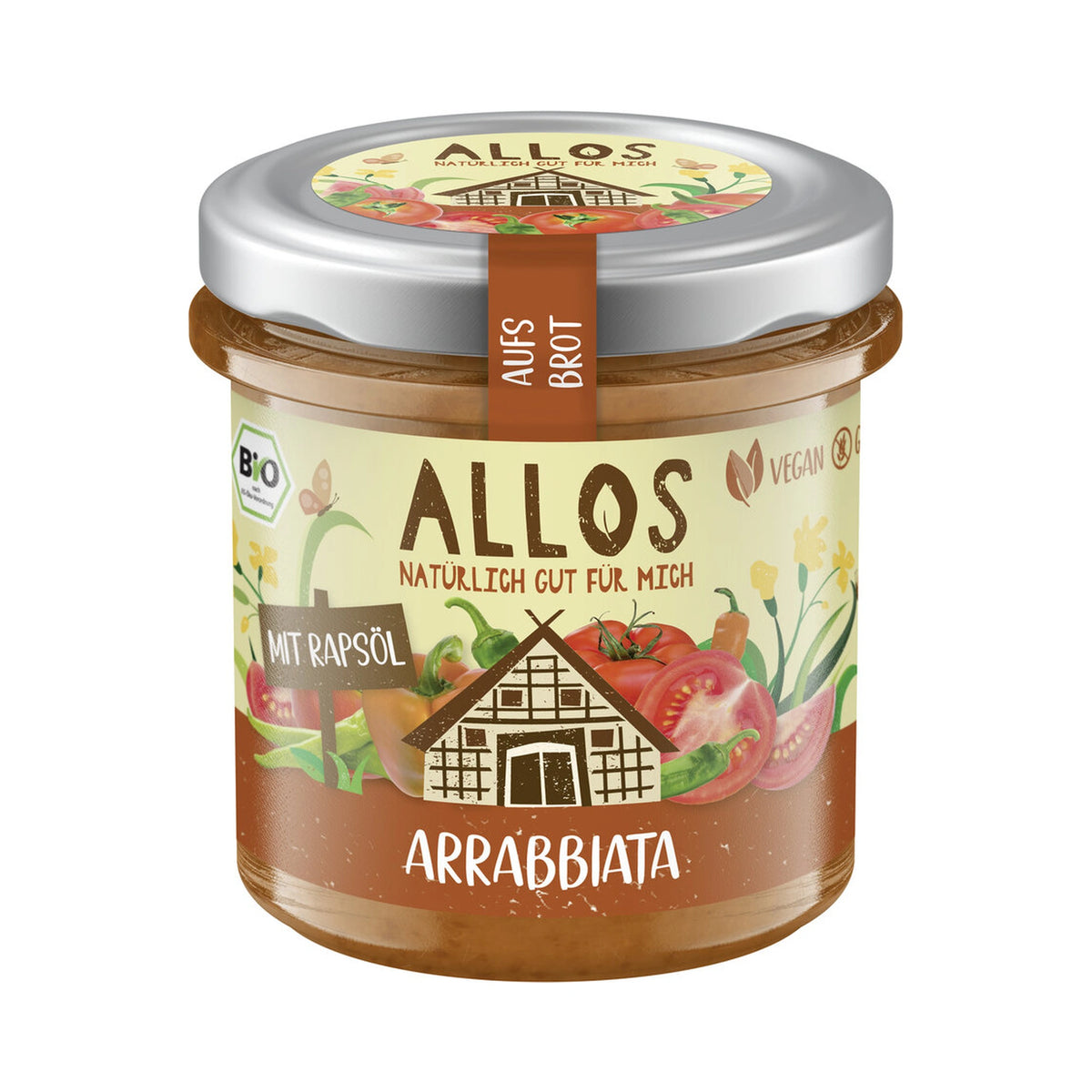 알로스 유기농 채소 스프레드 Arrabbiata 스프레드 140 g