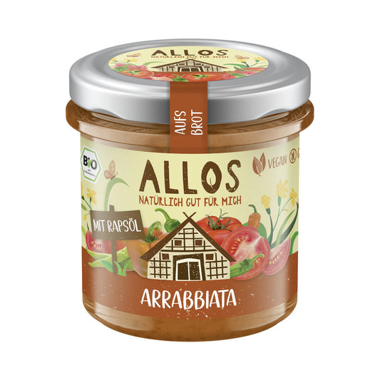 알로스 유기농 채소 스프레드 Arrabbiata 스프레드 140 g