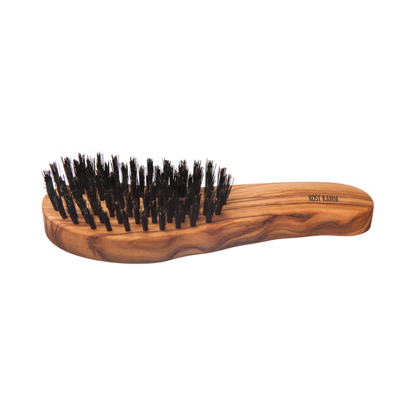 코스트캄 올리브나무 멧돼지털 인체공학 헤어브러시 엑스트라 하드 7열 19.5cm