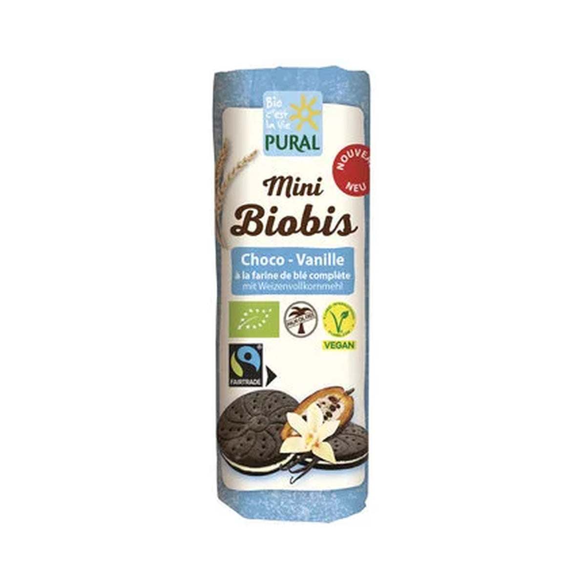 푸랄 미니 비오비스 초코 바닐라 샌드쿠키 85g