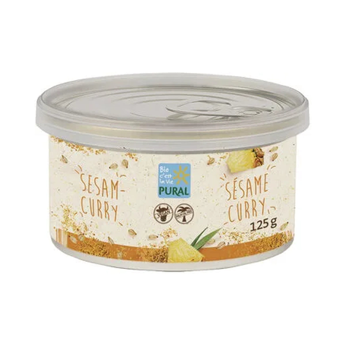 푸랄 참깨 커리 비건 스프레드 125 g
