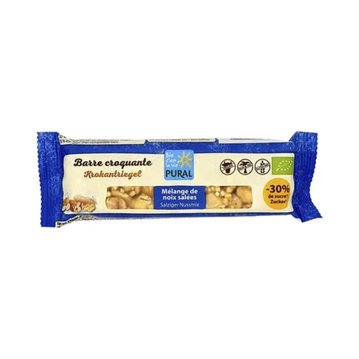 푸랄 저당 솔티 믹스넛 크로캉 바 24개 세트 35g × 24개 (세트)